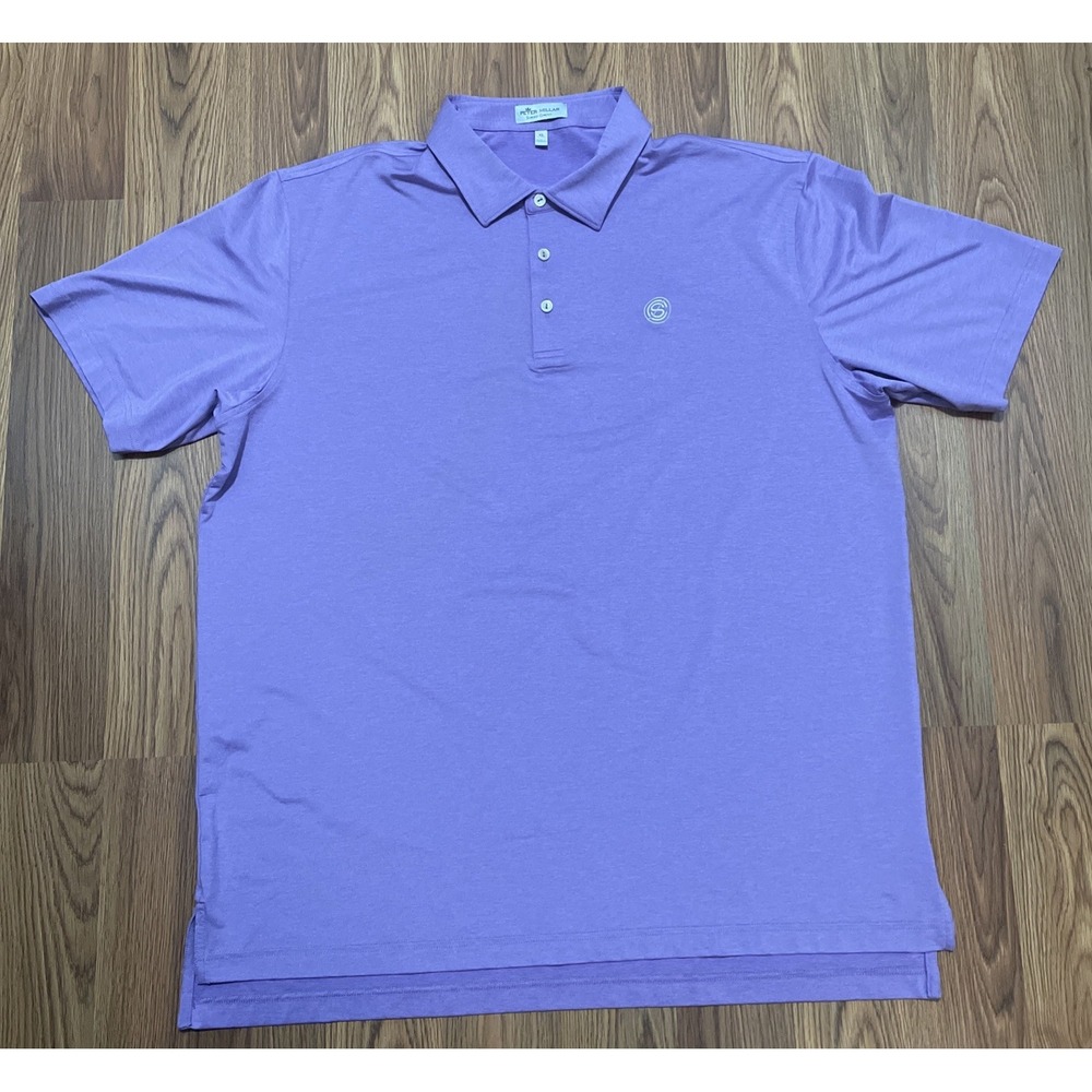 Peter Millar Polo Mens Extra Large Summer Comfort Performance Golf Purple